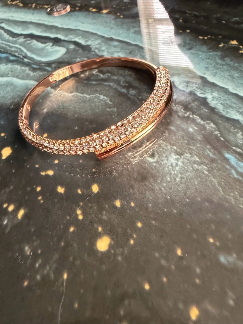 Swarovski glistening rose